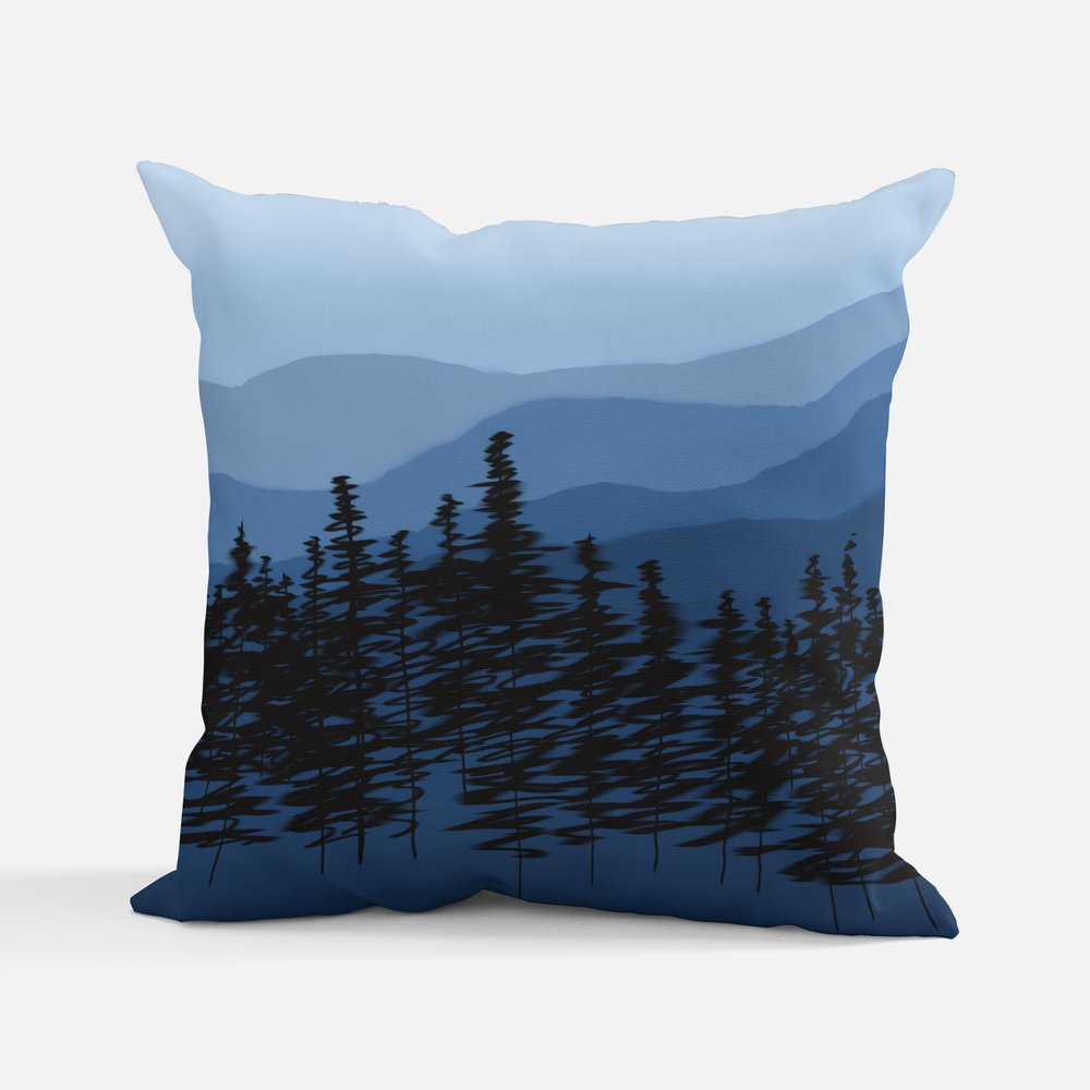 Magic Hour in the Woods Pillow