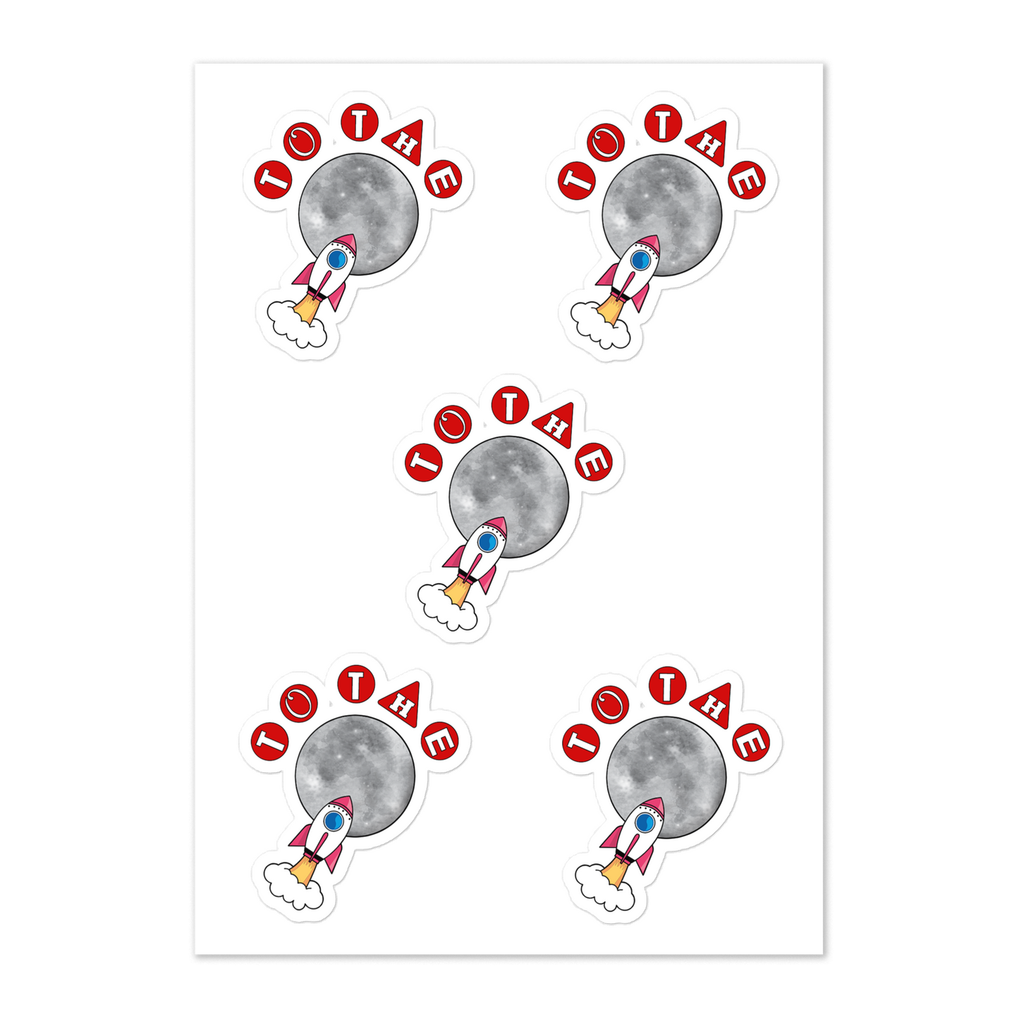 To the Moon Sticker Sheet