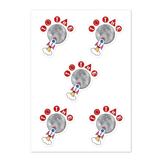 To the Moon Sticker Sheet