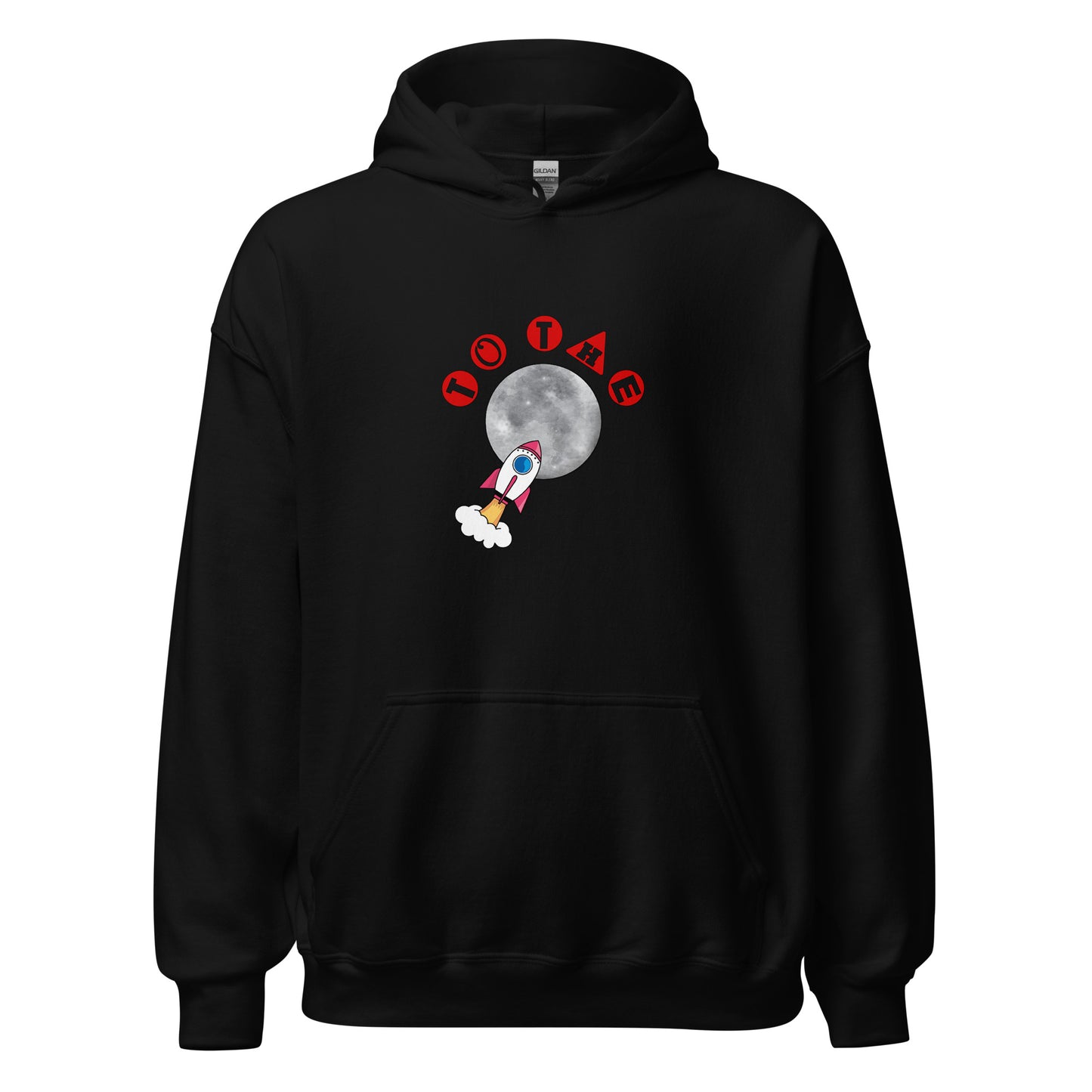 To the Moon unisex hoodie image