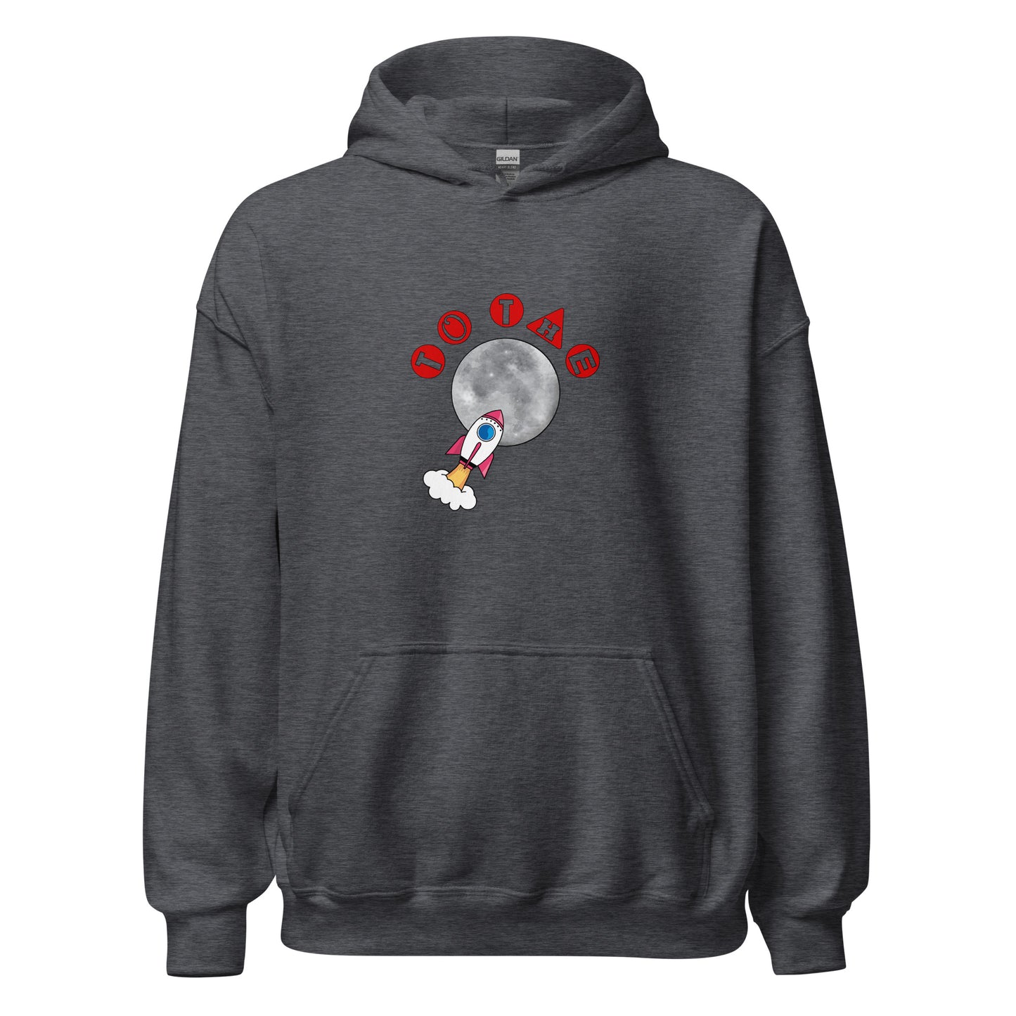 To the Moon unisex hoodie image