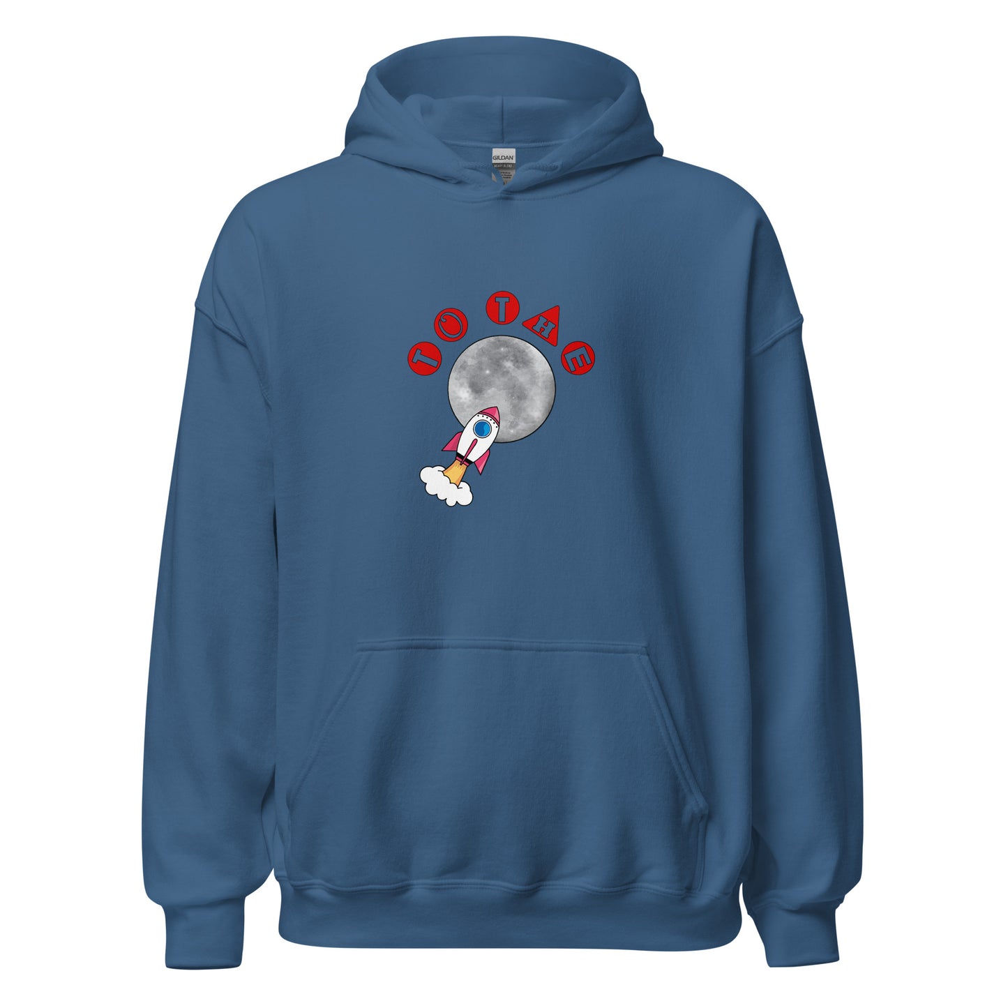 To the Moon unisex hoodie image