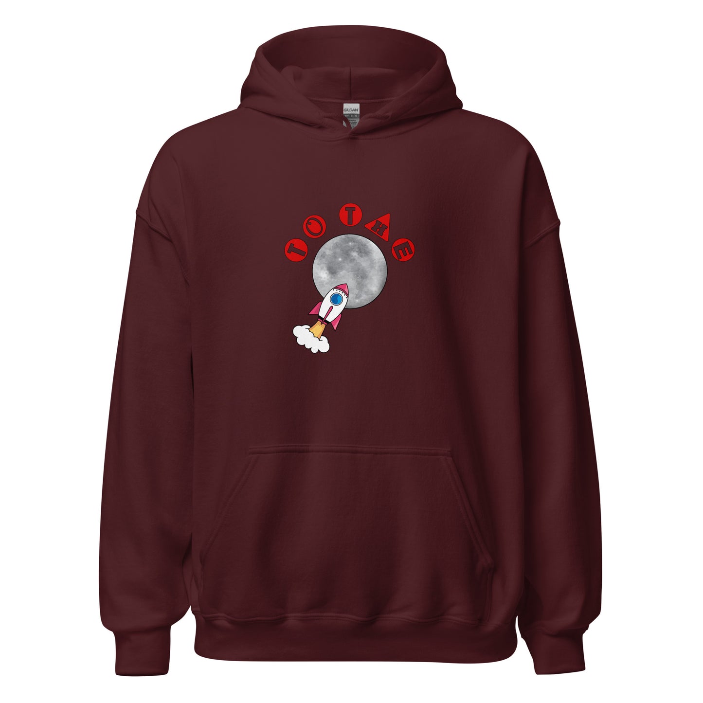 To the Moon unisex hoodie image