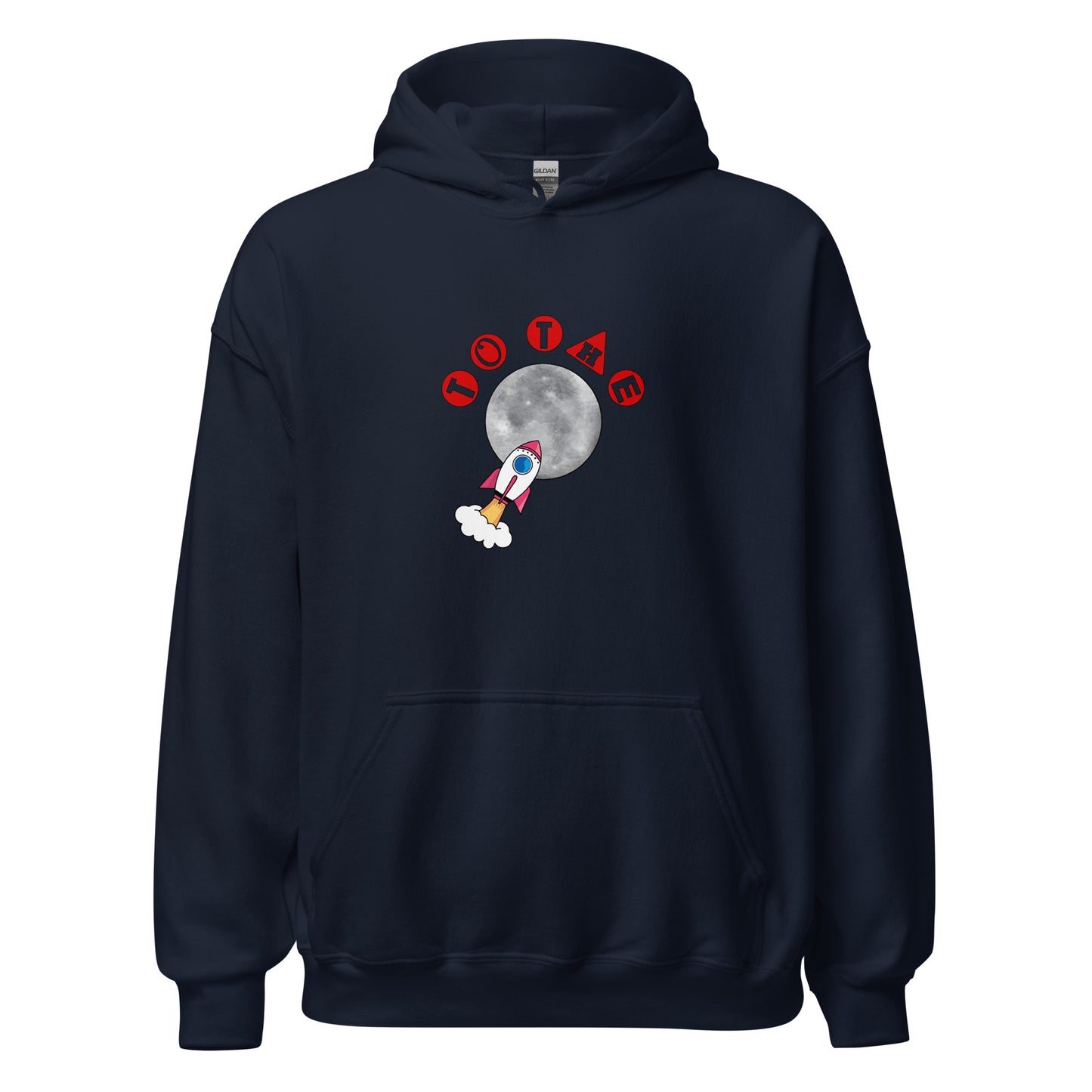 To the Moon unisex hoodie image