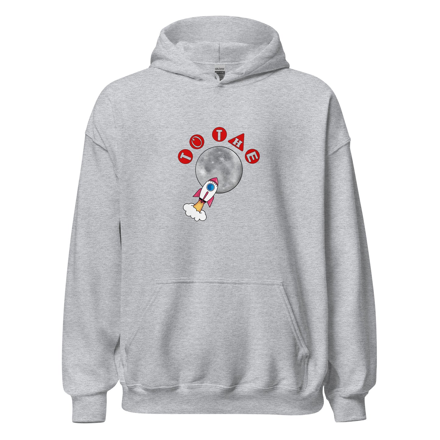 To the Moon unisex hoodie image